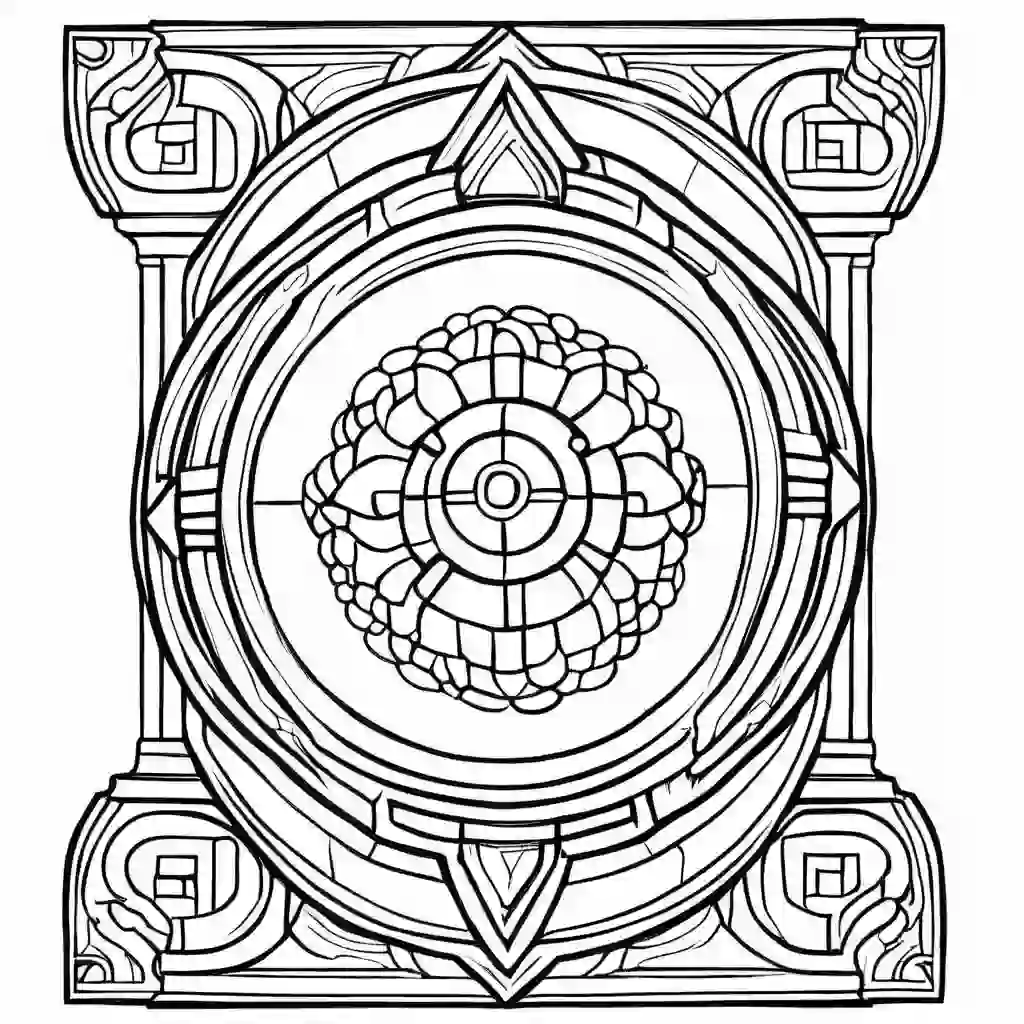 Tunics coloring pages